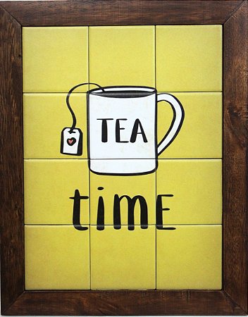 3093AM-082 Quadro de azulejo - Tea time