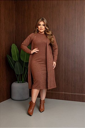 090 VESTIDO E CARDIGAN