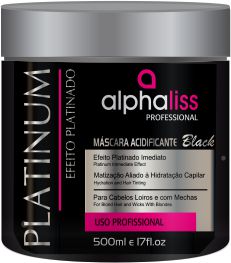 Máscara Matizadora Platinum Black Alphaliss 500g