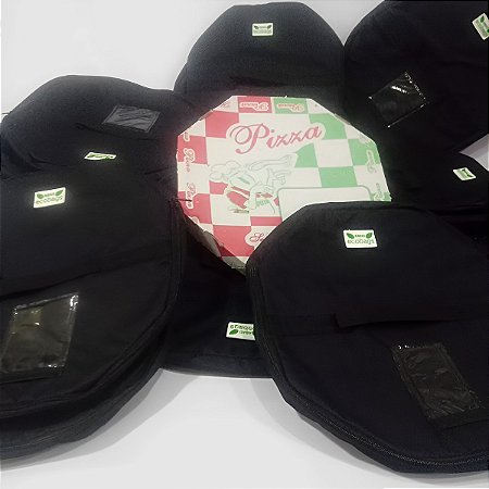 Bolachão Térmico Laminada Para Pizza De 35 Cm Preto