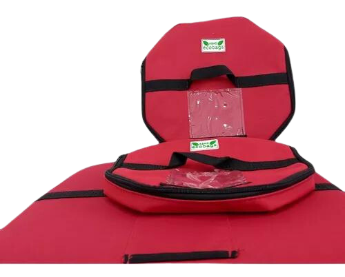 Bolachão Térmico Laminada Para Pizza De Ate 45 Cm Vermelha