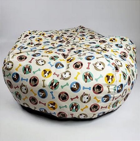 Puff Cama Caminha Para Cães, Gato, Mascote Em Corino - Tam G