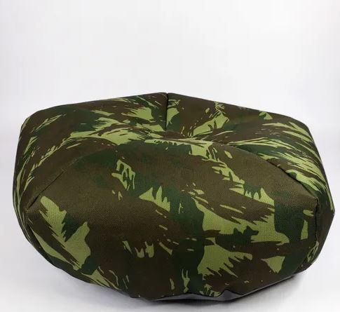Colchão Puff Camuflado Para Cães, Gato, Caminha Tam M