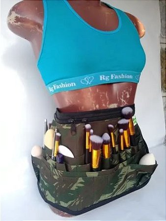 Pochete Porta Pinceis Profissional Camuflado