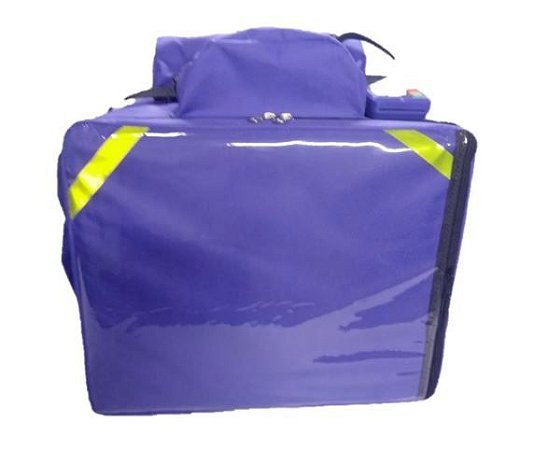 Mochila de Pizza Térmica 45L Bolsão Azul Royal- Acompanha Caixa de Isopor