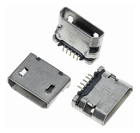 Conector Carga Micro Usb V8-5 Pinos / Cel. Tablet