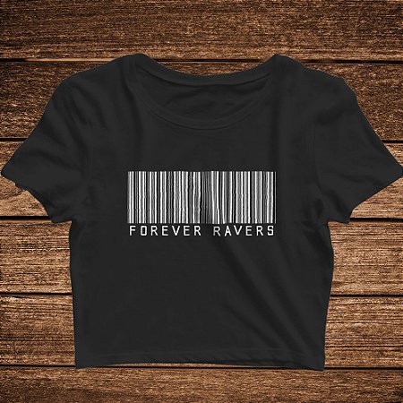 Cropped Forever Ravers Barcode - Rave ON