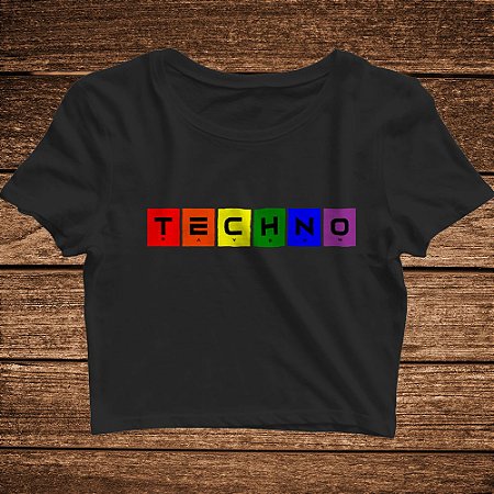 Cropped Techno Colors No Homophobia - Rave ON