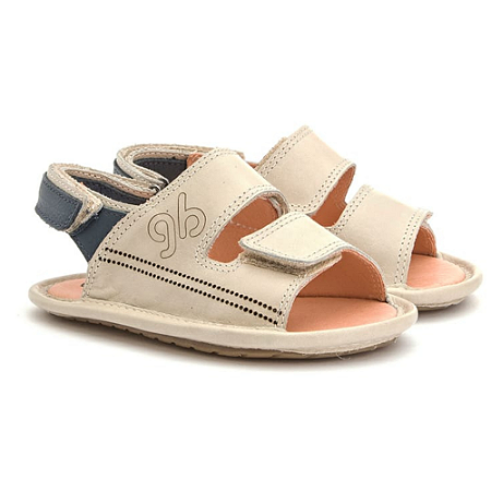 Sandália Bege Velcro - Gambo