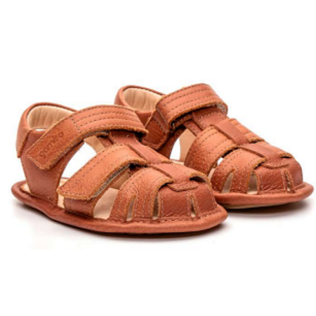 Sandália Caramelo Velcro - Gambo