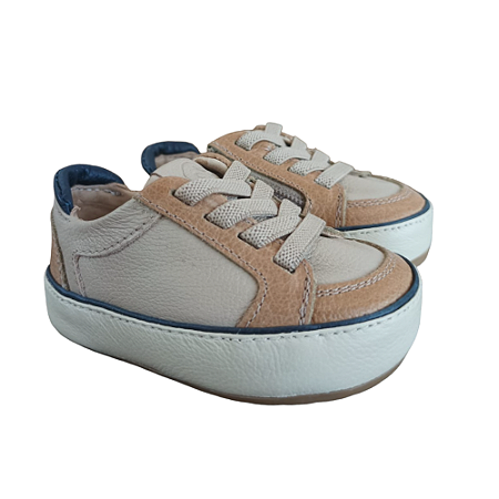 Tênis Masculino Palha/Azul - Gambo