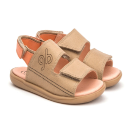 Sandália Masculina Bege Velcro - Gambo