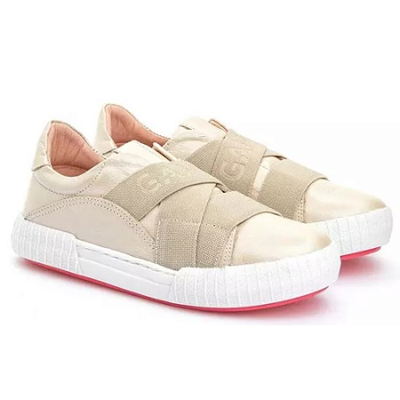 Tênis Feminino Elástico Creme - Gambo
