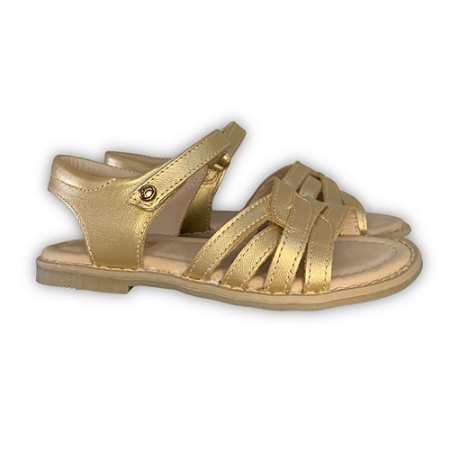 Sandália Feminina Tiras Dourado - Gambo