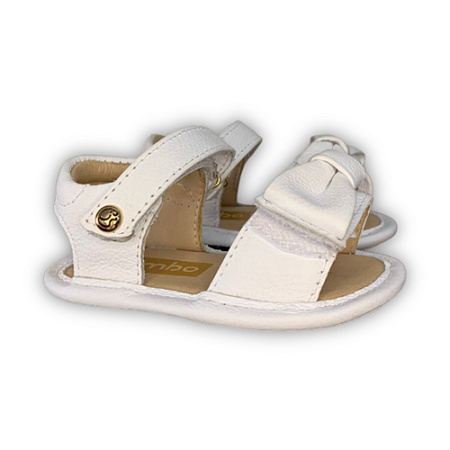 Sandália Feminina Branca Velcro - Gambo