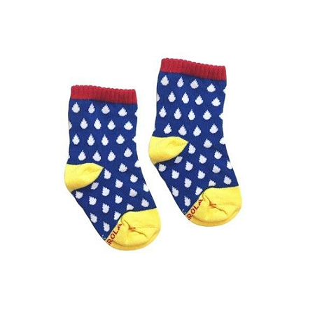 Meia Soquete Gotas Blue - Cantarola