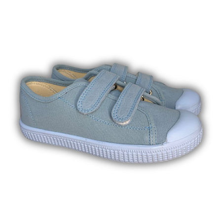 Tênis Unissex Azul Claro Velcro - Tnin