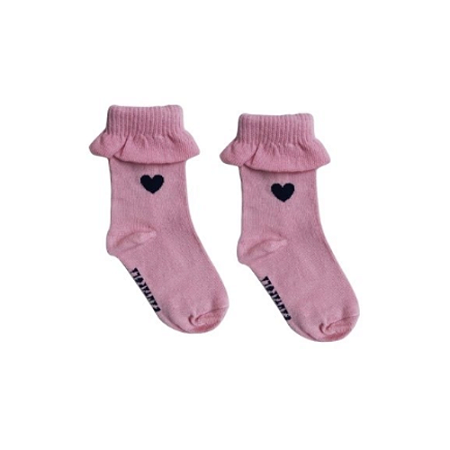 Meia Soquete Rosa Babado - Cantarola