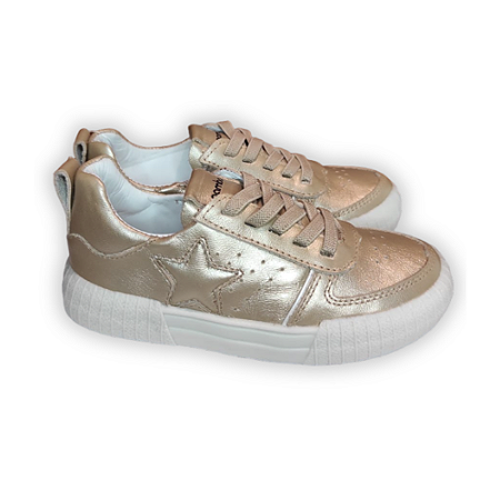Tênis Feminino Dourado Estrela - Gambo