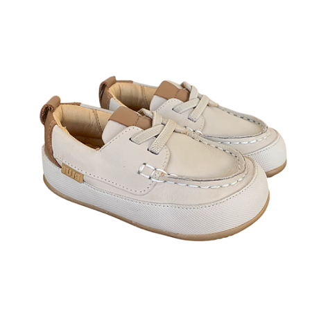Mocassim Luquinha Off White - Blue Infantis