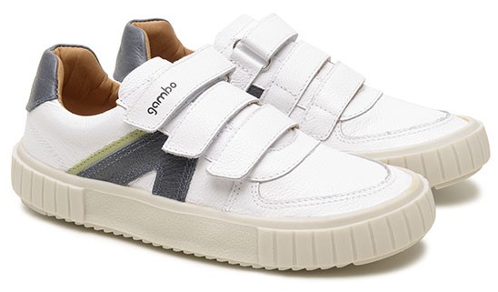 Tênis Masculino Branco/Azul/Verde - Gambo