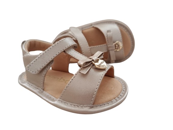 Sandália Feminina Champanhe - Gambo