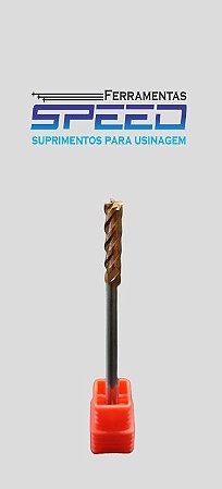 FRESA TOPO RETO D3X8X75MM - METAL DURO 4 CORTES 55HRC H3 - TISCO