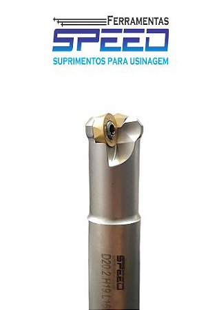 CABEÇOTE CILÍNDRICO 90º Ø25 X 210,0MM 3 CORTES - HASTE 24 PARA INSERTO RCMT 10