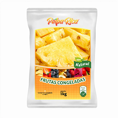 Abacaxi Congelado Pacote 1Kg