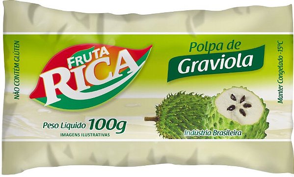 Polpa de Graviola 1Kg - 10 pacotes de 100g