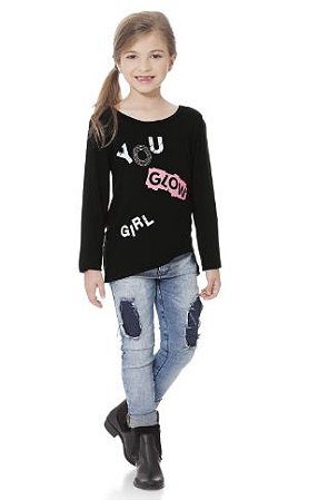 Blusa "Você Brilha Garota"