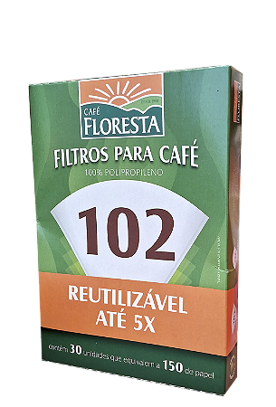 Filtro Floresta para Café 102  Reutilizável 30 un