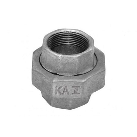 Conexão Galvanizada União de Assento Ferro Classe BSP 150lbs de 1/4 à 4"