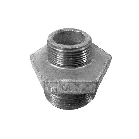 Conexão Galvanizada Niple de Redução Classe BSP 150lbs de 1/4 à 2.1/2"