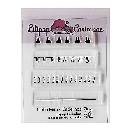 Kit de Carimbos Mini Caderno - Lilipop