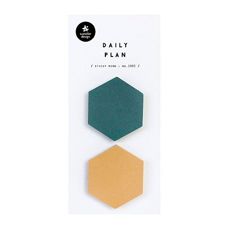 Post-it Stick Daily Plan Sticky Memo Hexágonos - Suatelier