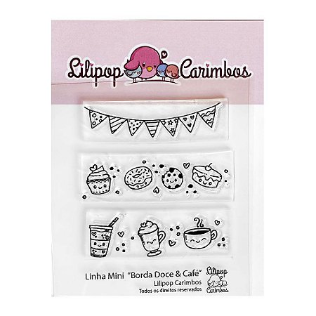 Kit de Carimbos Bordas Doce e Café - Lilipop