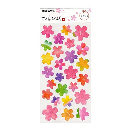 Adesivo Decorativo De Papel Sakura Byori MW Seal Mind Wave