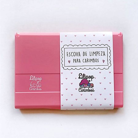 Escova de Limpeza Rosa para Carimbos - Lilipop