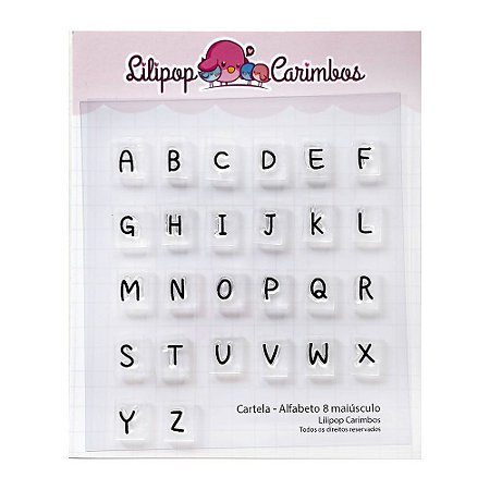 Kit de Carimbos Alfabeto 8 Maiúsculo - Lilipop