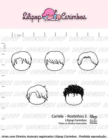 Kit de Carimbos Rostinhos 5 - Lilipop