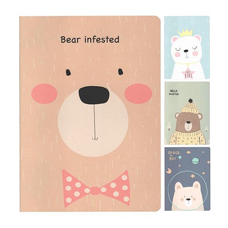 Caderno Brochura Pautado B5 Ursos