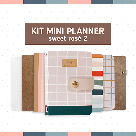Kit Mini Planner Sweet Rosé 2