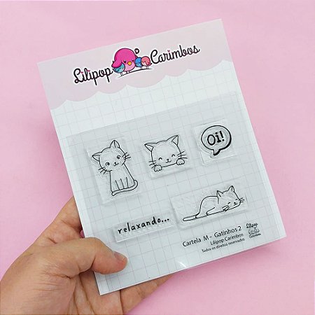 Kit de Carimbos M Gatinhos 2 - Lilipop