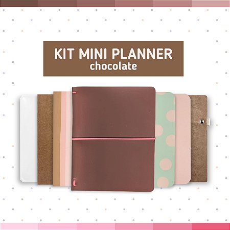 Kit Mini Planner Chocolate