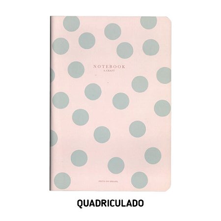 Caderno Quadriculado Bubble Cream Para Planner A.Craft Tamanho Padrão