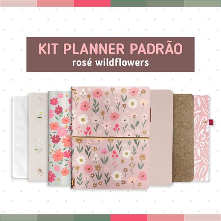 Kit Planner Padrão Rosé Wildflowers