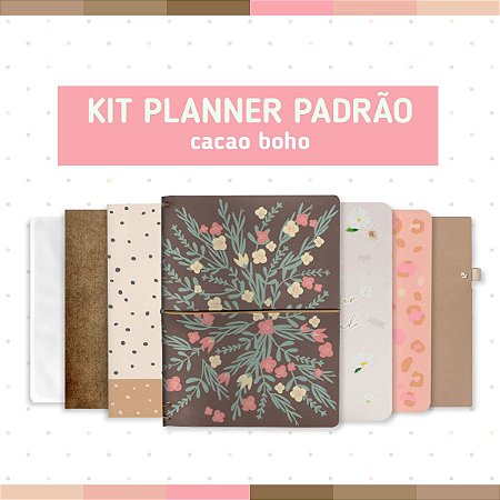 Kit Planner Padrão Cacao Boho