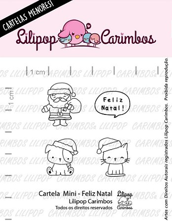 Carimbo Mini Feliz Natal- Lilipop
