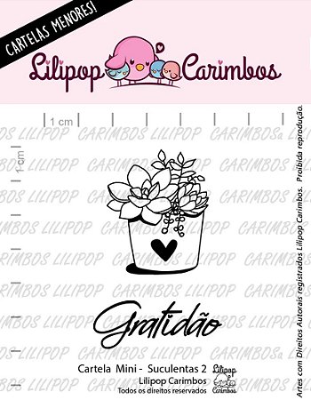 Kit de Carimbos Mini Suculentas 2 - Lilipop